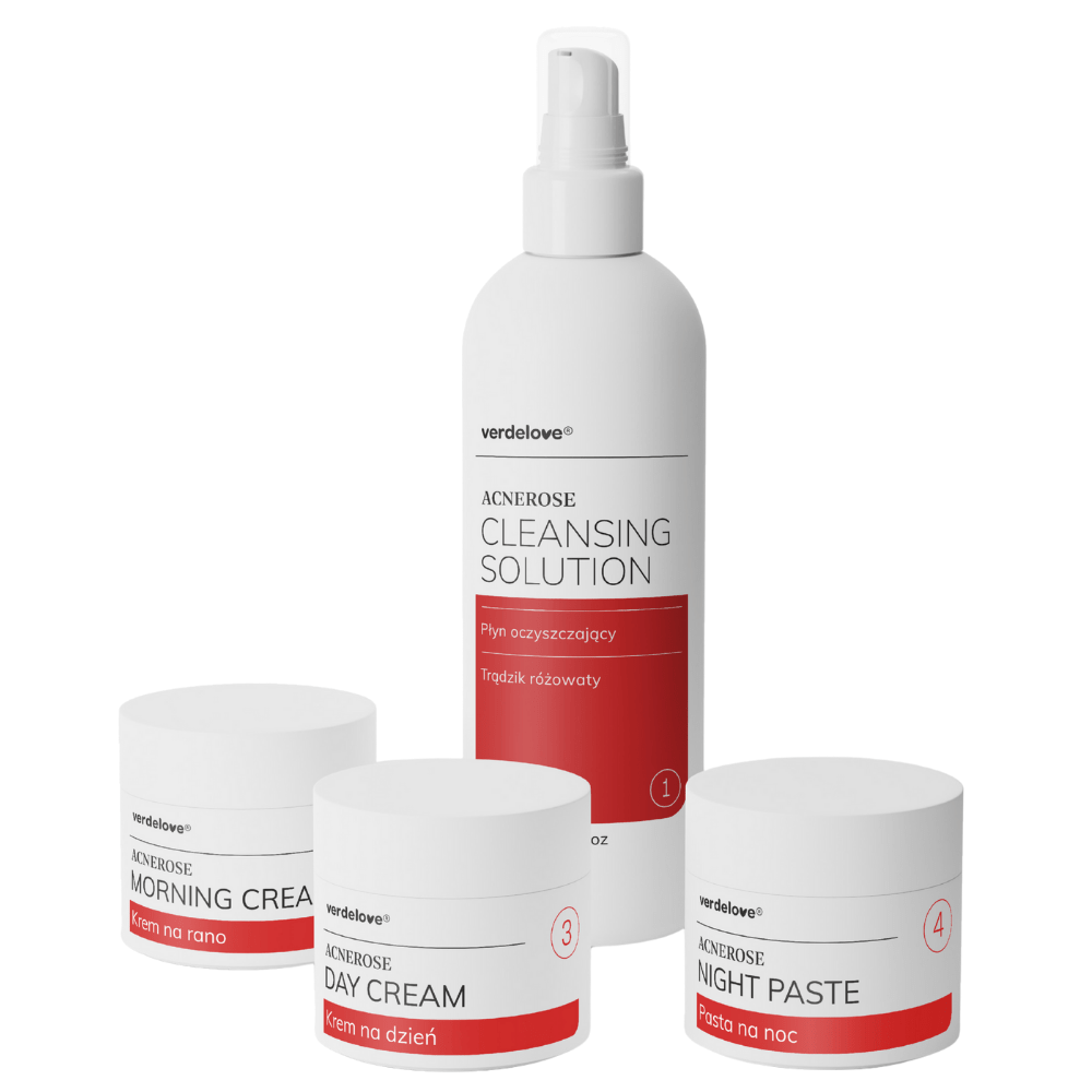 Acnerose zestaw 4 dermokosmetyków na trądzik różowaty
