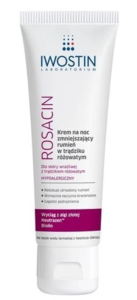 krem na noc zmniejszający rumień w trądziku różowatym